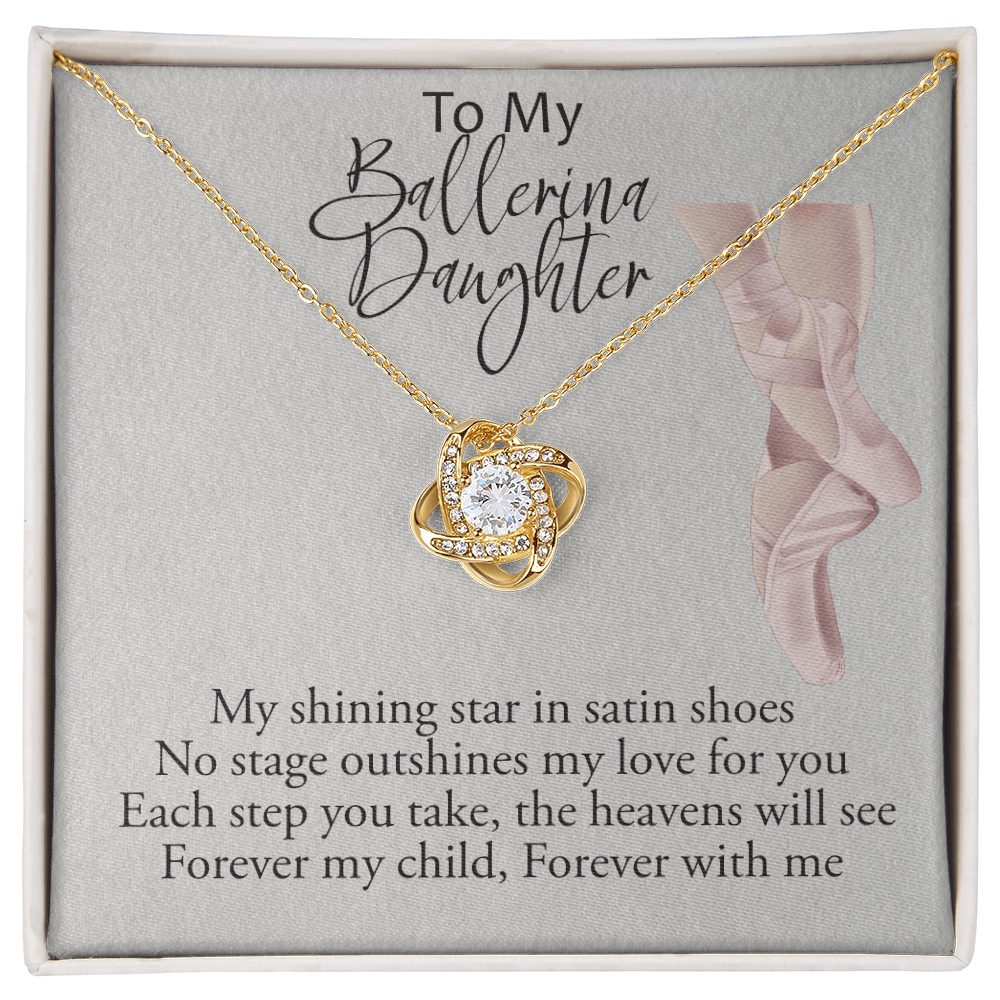 My Ballerina Daughter Love Knot Necklace