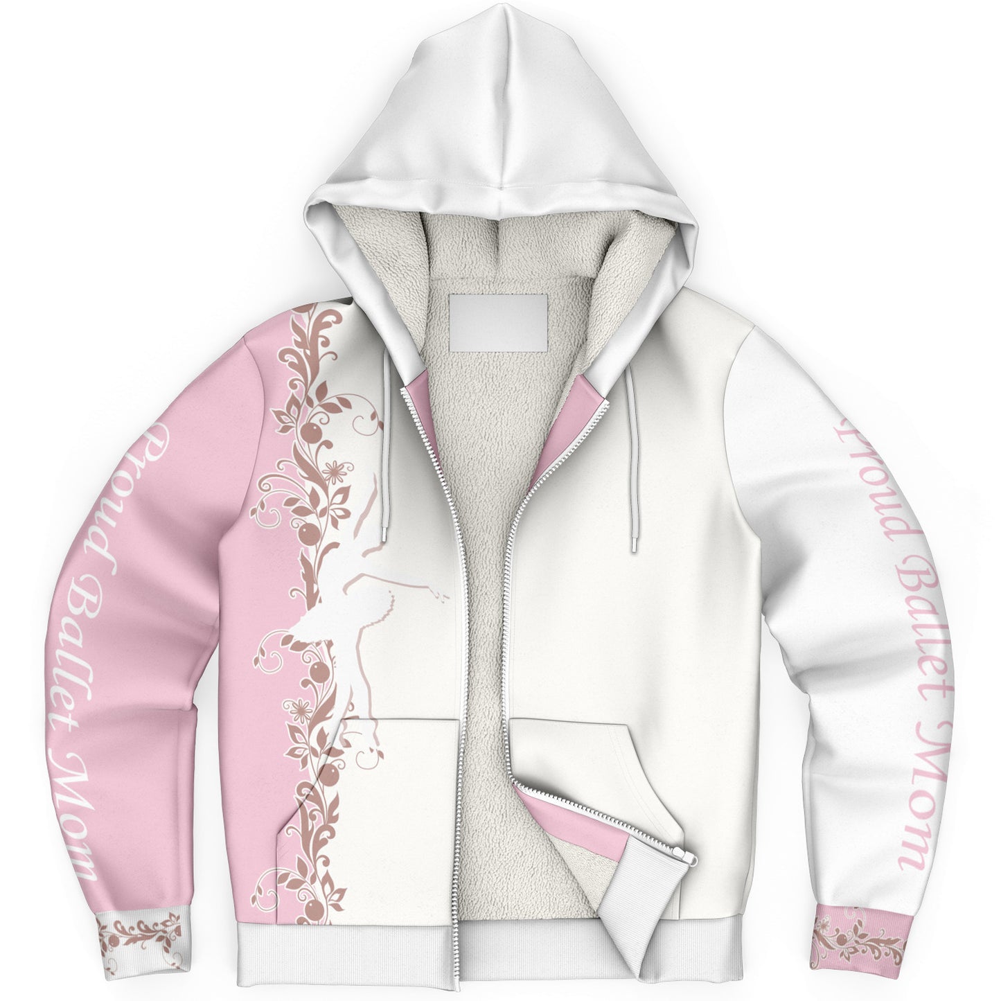 Ballerina Daughter-Proud Ballet Mom Zip Hoodie