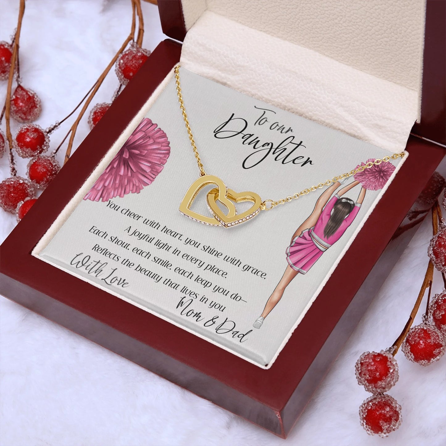 Interlocking Hearts Gold Lux N4