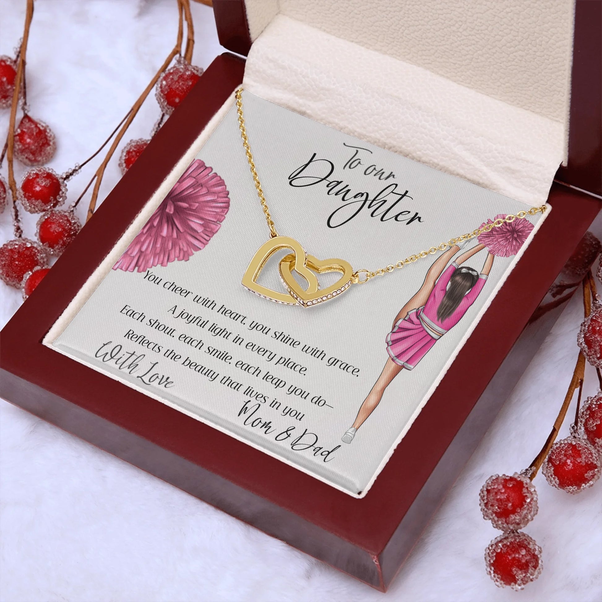 Interlocking Hearts Gold Lux N4