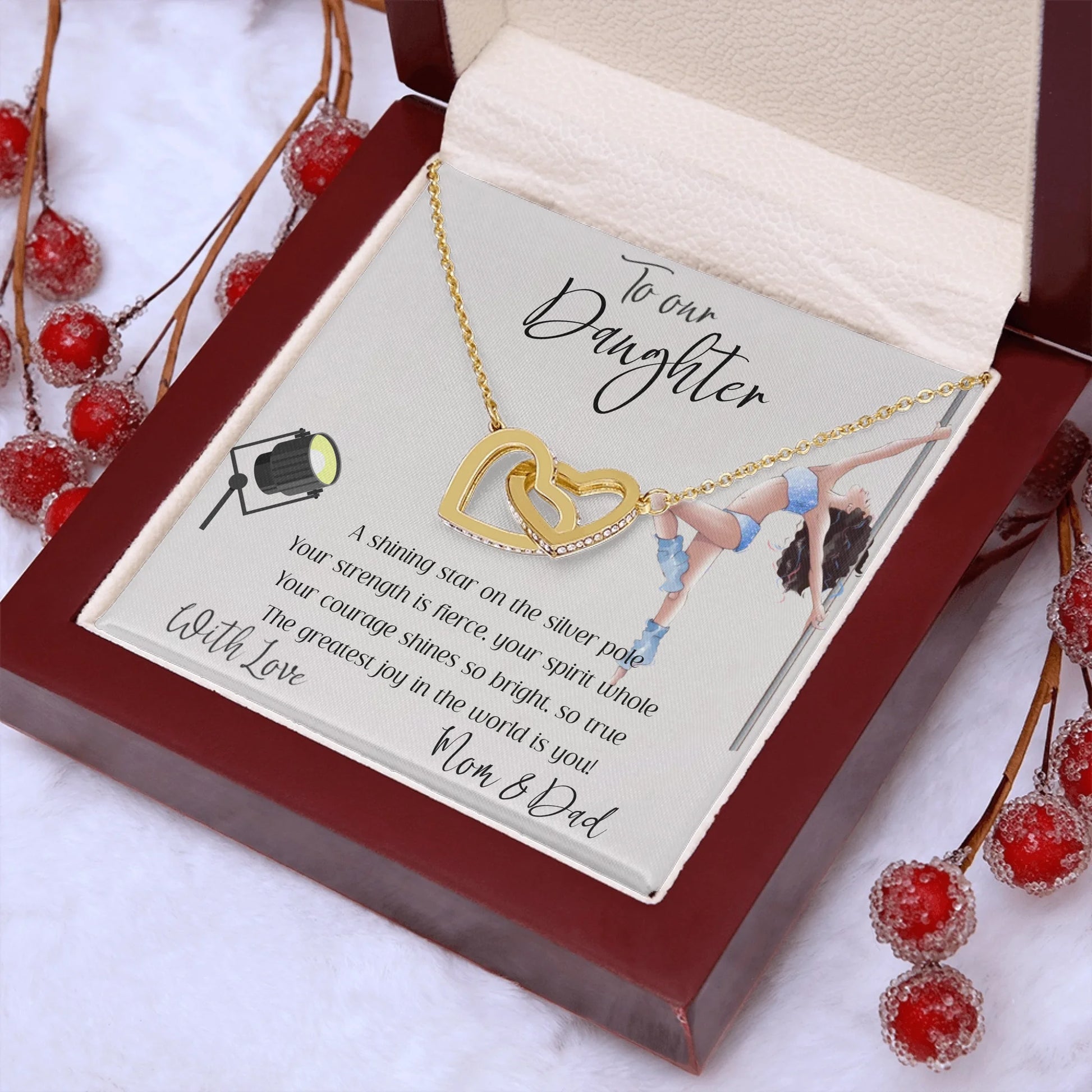 Interlocking Hearts Gold Lux N4