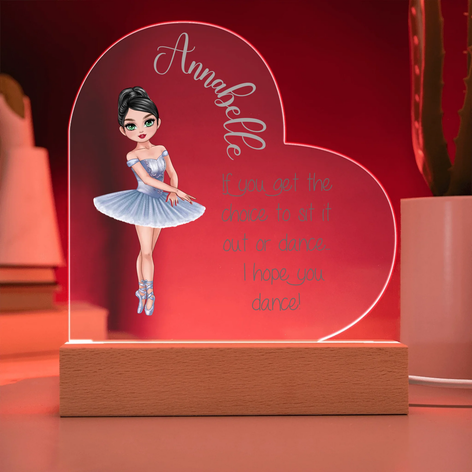 Acrylic Heart LED 12