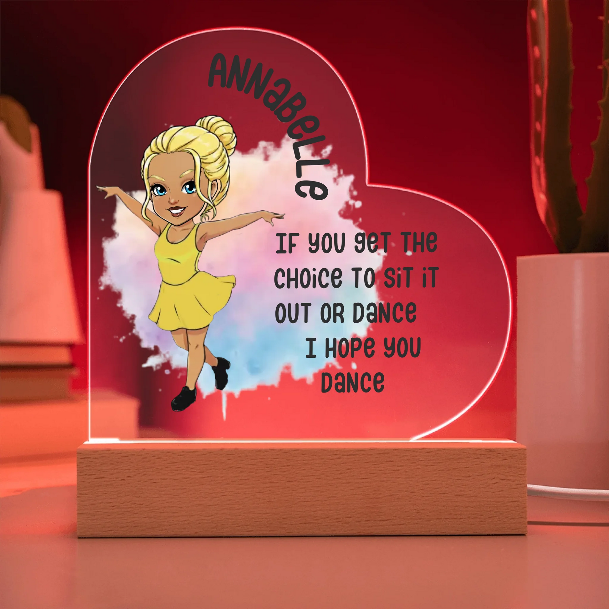 Acrylic Heart LED 12