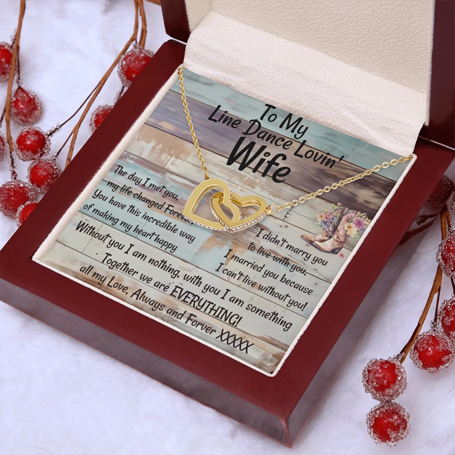 Interlocking Hearts Gold Lux N4