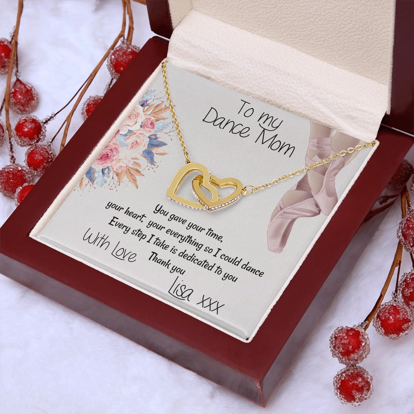 Interlocking Hearts Gold Lux N4