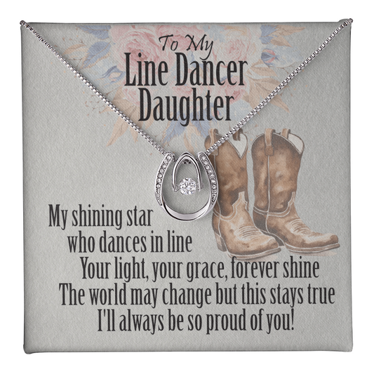 My Line Dancer Daughter - Lucky Charm Necklace