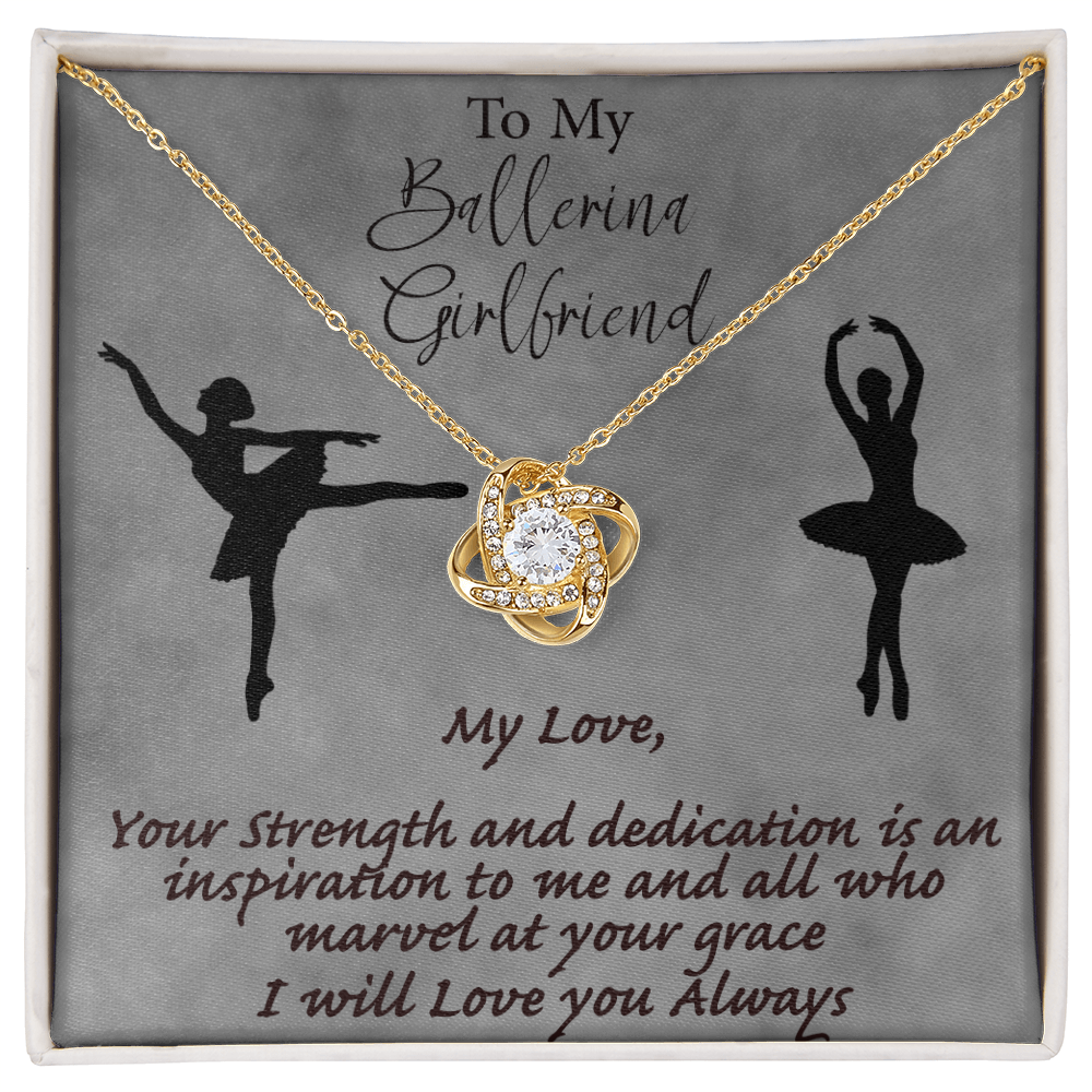 My Ballerina Girlfriend - Strength and Grace Love Knot Necklace