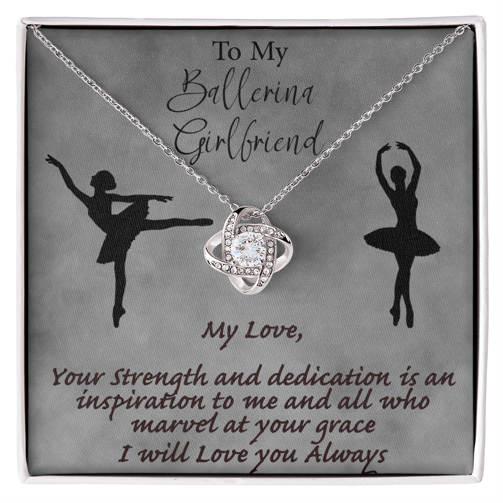 My Ballerina Girlfriend - Strength and Grace Love Knot Necklace