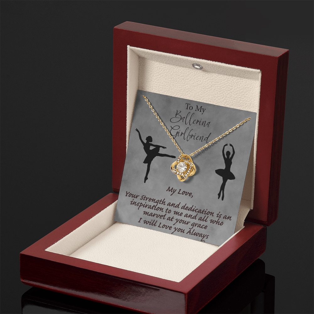 My Ballerina Girlfriend - Strength and Grace Love Knot Necklace