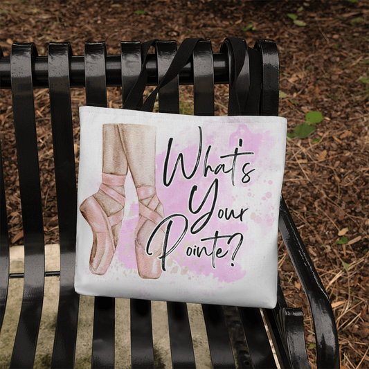 'What's your Pointe?' Classic Ballet Tote Bag
