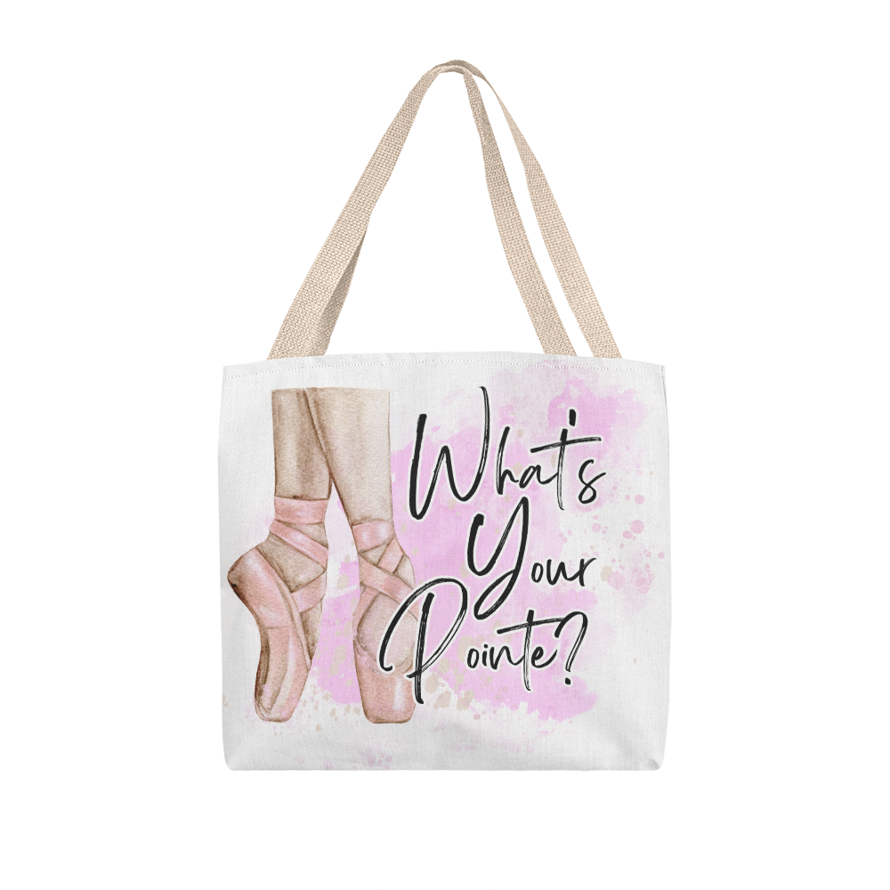 'What's your Pointe?' Classic Ballet Tote Bag